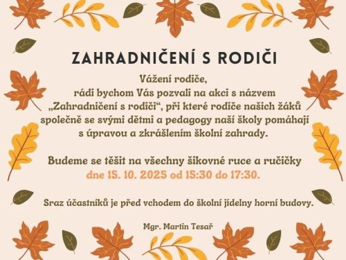 ZAHRADNIČENÍ